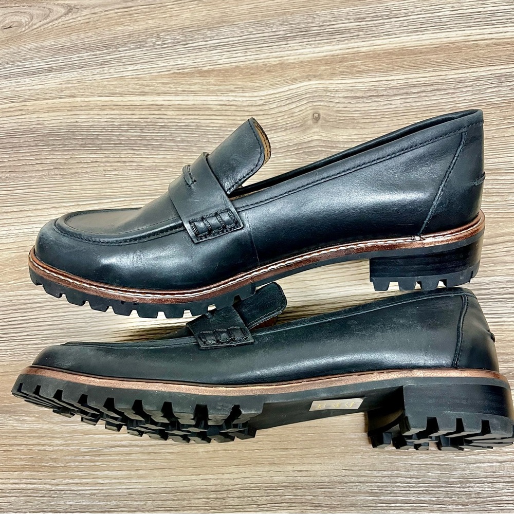 NWOT Madewell Corinne Lug Sole Loafer, Black, Size 9 - Picture 3 of 9